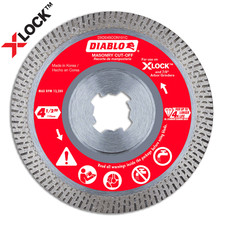 Diablo DDX045CON101C 4-1/2" X-LOCK Diamond Continuous Rim Masonry Cut-Off Disc