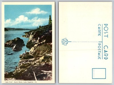 Jackfish North Shore Lake Superior Postcard P.E.O. Canada Vintage