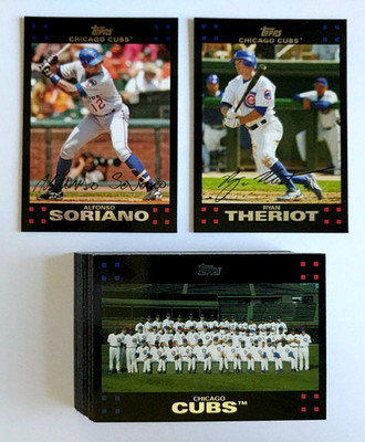 2007 Topps CHICAGO CUBS ~ 34 Card Team Set w/ Update & Series 1 & 2