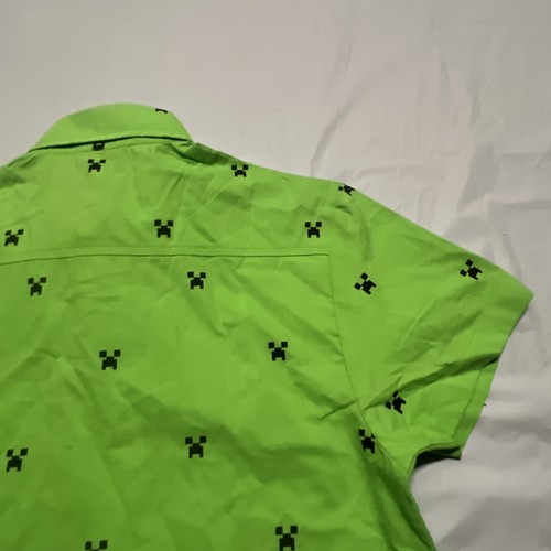 Minecraft Boys Gaming Short Sleeve Shirt Size 16 XL - Picture 12 of 17