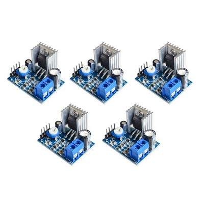 5Pcs 18W Mono Power Amplifier Module Board 6-12V /w Overheat Protection Feature