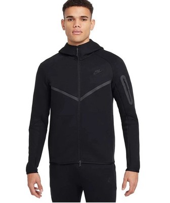 Nike Air Tech Fleece Windrunner Black Hoodie Full Zip Men Sz 3XL New HV0949-010