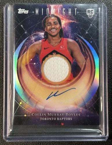 COLLIN MURRAY-BOYLES 2025-26 TOPPS MIDNIGHT #RJA-CM JERSEY AUTO RC RAPTORS