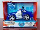 Vtg Matchbox Mattel Wheels Rescue Net Blue Police Car Motorized Lights Sound NIB