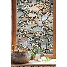 NEW Artscape Sunset Window Privacy Film Textured Stained Glass Pattern 24" x 36"