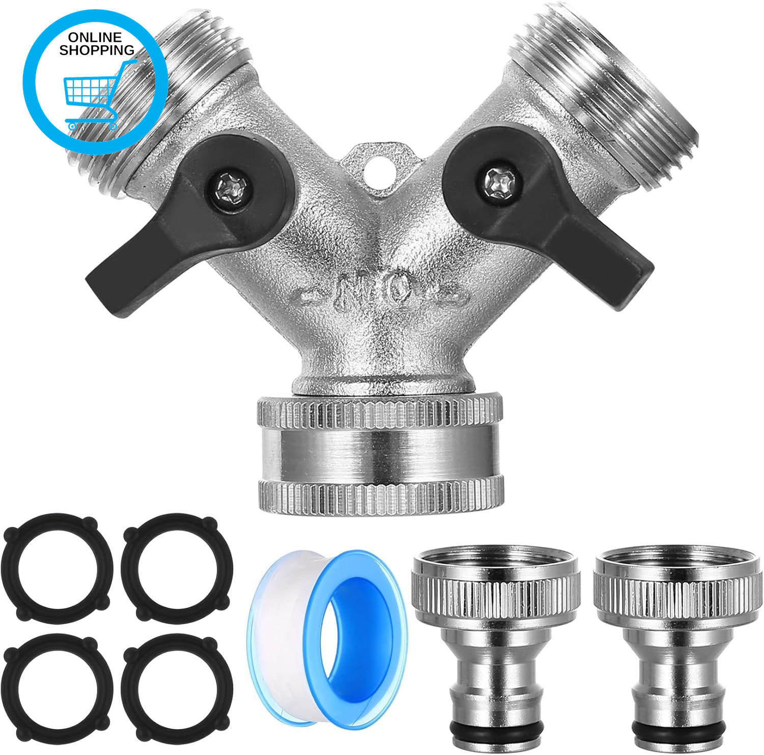 2-Way Distributor Water 3/4 Inch, Tap Distributor, Water Connection Distributor,
