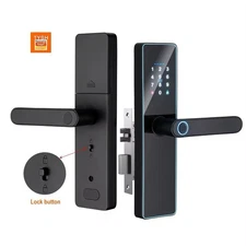Smart Door Lock Set with Handle WiFi Keyless Entry Digital Keypad Smart Deadbolt