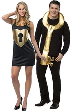 Brand New Key To My Heart Couples Funny Adult Costume Set