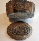 ANCIENT EGYPTIAN ANTIQUITIES STONE PHARAONIC JEWELRY BOX WITH GOD FIGURES LUXOR — photo 8