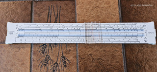 WH Smith Slide Rule with case