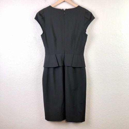 J.Crew Women’s 0 Peplum Suit Dress Black Wool Blend Lined - Picture 9 of 13