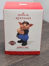 Harley Hog 2014 Hallmark Ornament - Harley-Davidson Motorcycles - Biker Pig