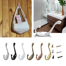 2/10Pcs Hat Coat Hook Wall Mounted Rack Bedrooms Bathrooms Clothes Closet Hanger