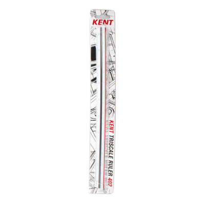 Westcott Righello Triangolare Scala KT-80, Con Centro Tagliato, 12,25 Cm - 3