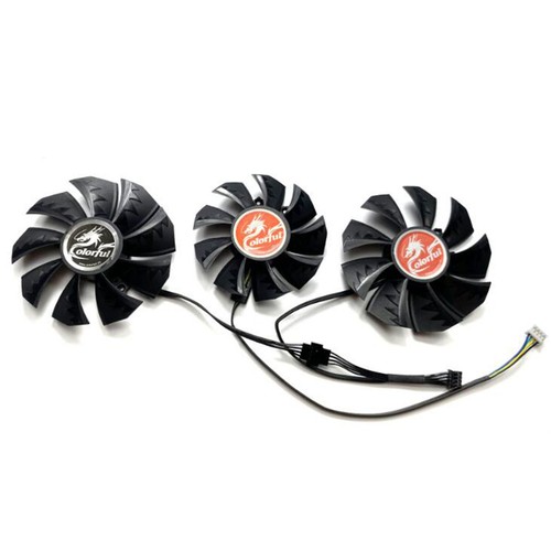 Ventilateur refroidissement carte graphique compatible avec ColorfUl RTX3060 RTX3070 RTX3080 RTX3090 pièce détachée - Photo 2/9