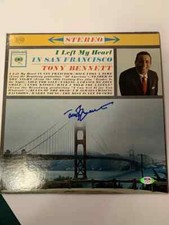 tony bennett signed Vinyl Auto Psa/dna Coa 