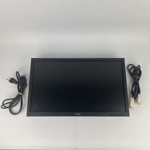 Acer V203HL 20 INCH LCD Monitor Power Cord Included TESTED WORKS - Picture 2 of 8