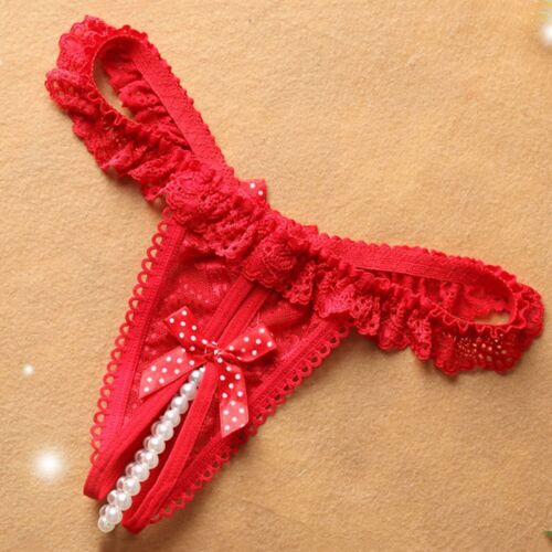 Sexy Damenhöschen Perlen Ball Spitze Tangas Wolle Unterwäsche Frauen Plus - Bild 30 von 35