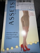 Assets by Spanx Sensational Hi-Waist Mid Thigh Shaper 166B - Nude - Size 2