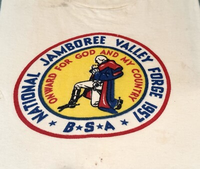 VINTAGE 1957 BOY SCOUTS NATIONAL JAMBOREE VALLEY FORGE T-SHIRT