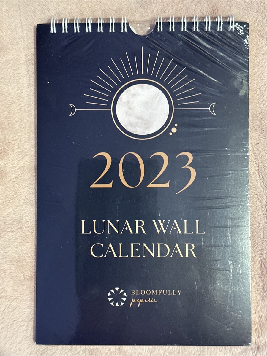 2023 Lunar Wall Calendar Bloom fully paperie Each Phase Of