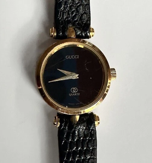 Montre Femme Gucci 18k Vintage Années 1980 Original Montre & Bracelet