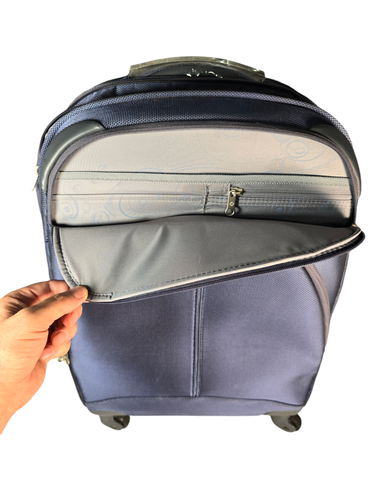 Samsonite Xion Rolling Spinner Trolly Carry On Luggage Blue 22" - Picture 8 of 8