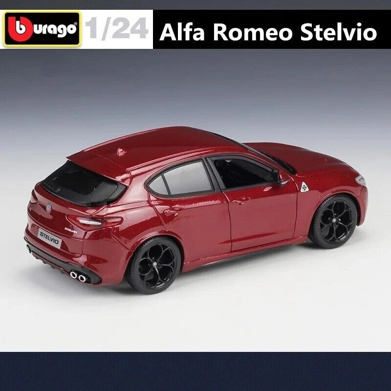 Новый 1/24 Alfa Romeo Stelvio внедорожник сплава автомобиля модель литая игрушка коллекционный подарок - Изображение 4 из 4