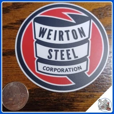 Weirton Steel Corporation laminated die-cut vinyl sticker