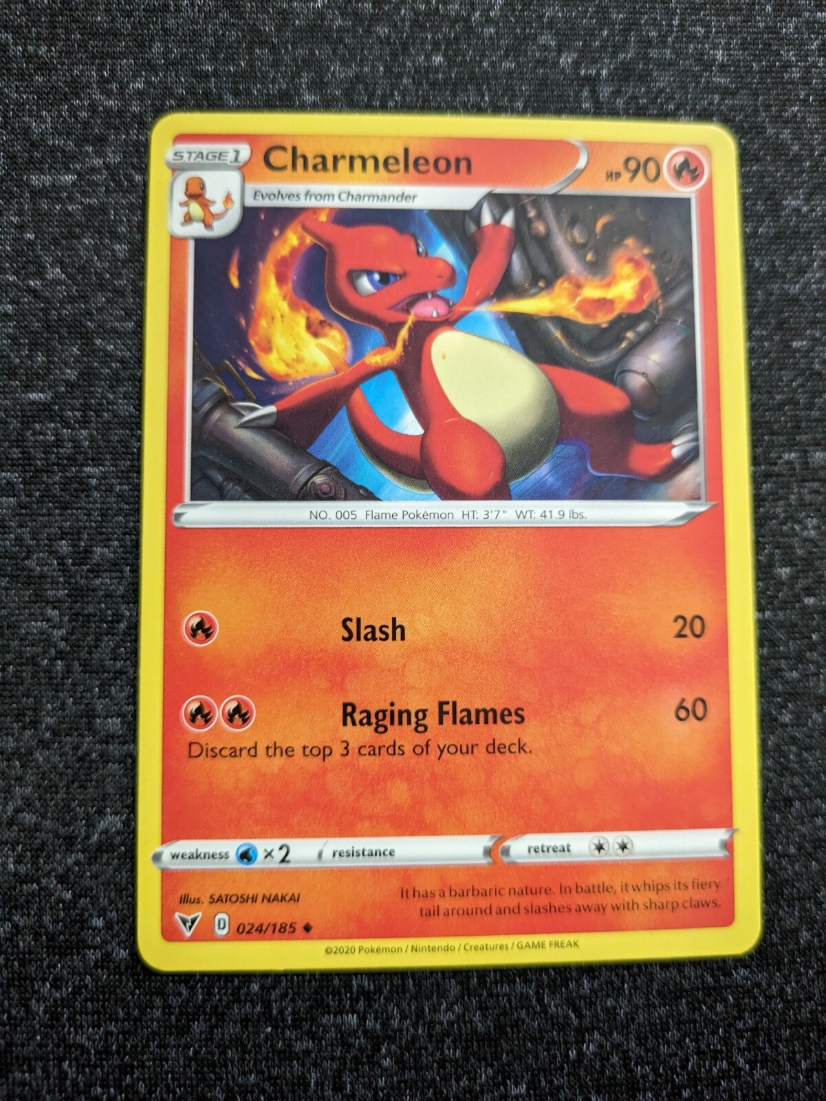 Charmeleon 024/185- Vivid Voltage- Regular Uncommon- NM/M