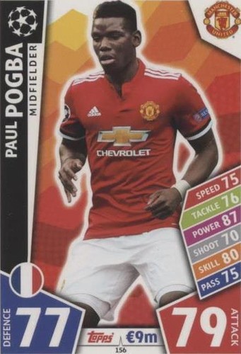 Paul Pogba 2021-22 Topps UEFA Match Attax LIMITED EDITION GOLD