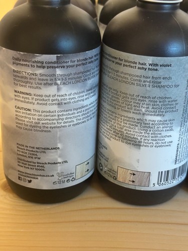 Bleach London Silver Conditioner 9 X 250ml Bottles ALL BRAND NEW AND GENUINE - Picture 21 of 24
