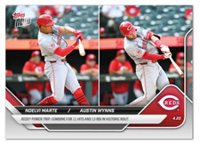 2025 Topps Now Noelvi Marte & Austin Wynns #91 Reds Grab 11 Hits 13 RBI IN HAND