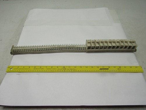Allen Bradley 1492 Style F & CE 35 Terminal Blocks & 11 Fuse On 24" Din Rail - Picture 2 of 14