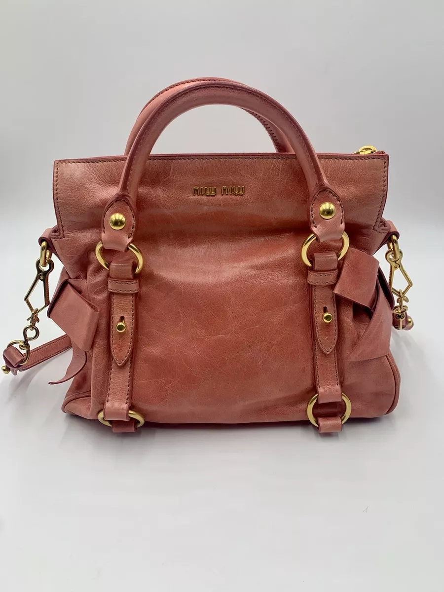 Miu Miu, Bags, Miu Miu Vitello Lux Bow Bag