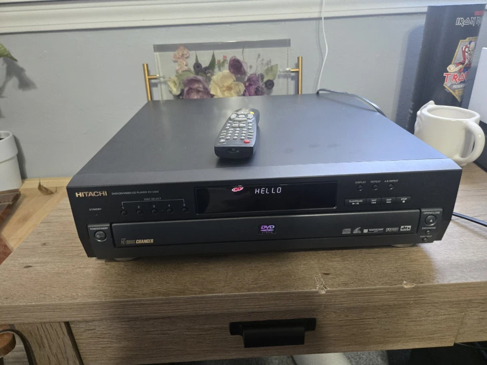 Hitachi DVC605 DVD CD Video 5 Discos Carrusel Cambiador Reproductor Control Remoto LEER Foto 3 de 4