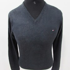 Tommy Hilfiger Wool Blend V Neck Jumper Chest 40/42 L UK Sku 7782