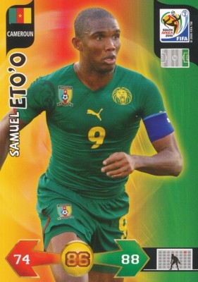 058 SAMUEL ETO'O # CAMEROON CAMEROUN CARTE CARD ADRENALYN WORLD