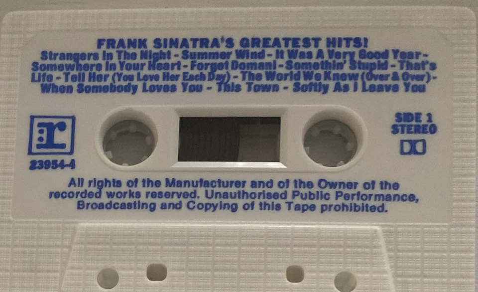 Frank Sinatra Greatest Hits / Greatest Hits Vol. 2 (2 On 1) Australian Cassette - Image 3 of 4