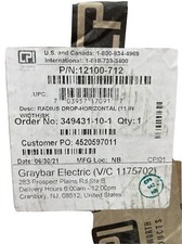 CPI Chatsworth 12100-712 Cable Runway Radius Drop Cross Member Black