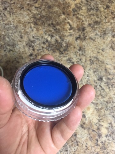 Used Rokunar 80A Blue 49MM Lens Filter Made in Japan - Picture 5 of 5