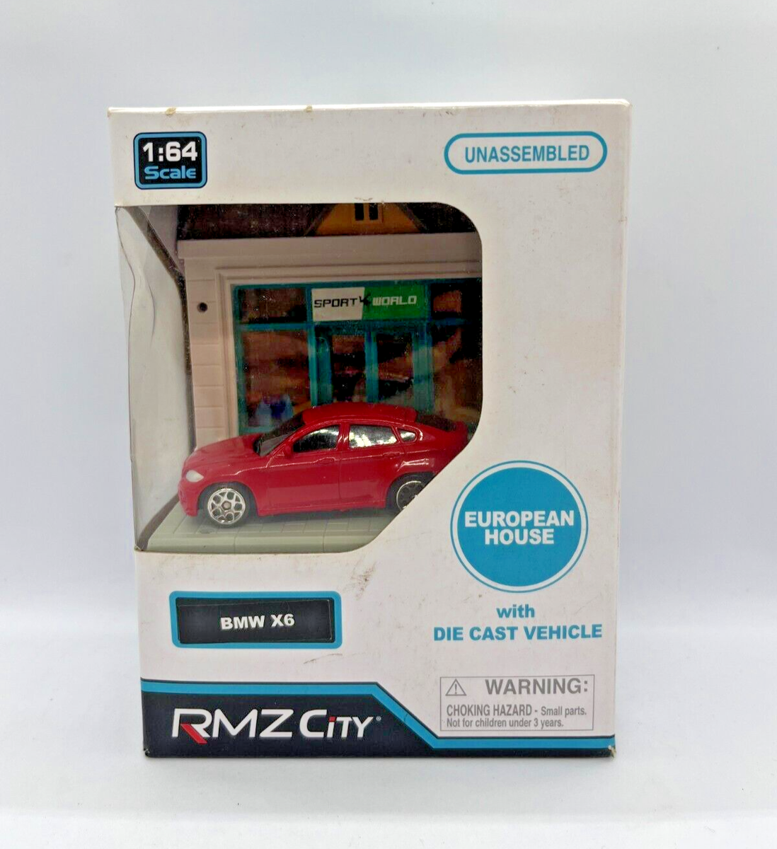 RMZ city 1:64 Diorama European house with BMW X6 car | eBay