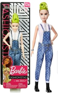 Barbie Fashionistas Doll 124 Green Mohawk Deluxe Doll New Exclusive Fashionistas 887961694512 | eBay