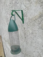 4x STRONG Handmade Hanging Wind Chime / Feeder Brackets 5" NEW - GREEN Coated.