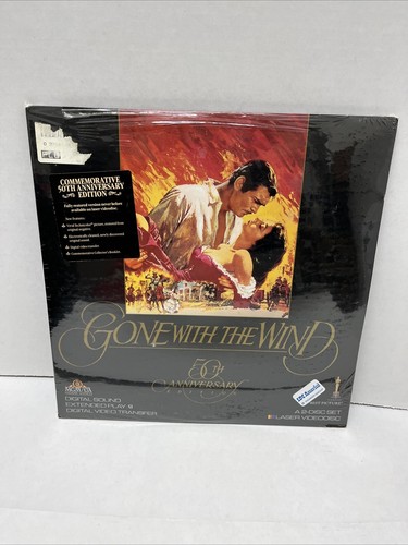 NEU VERSIEGELT MIT DEM WIND WEG RMASTERED 2 DISC SET LASERDISC LASER