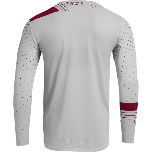 THOR PRIME MOTOCROSS MX JERSEY - STRIKE WHITE PURPLE GREY BLACK RED BLUE - Picture 7 of 9