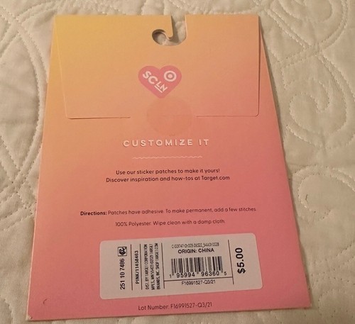 Stoney Clover Lane x Target Letter “N” Glitter Sticker Patch Sealed - NEW - Picture 2 of 2