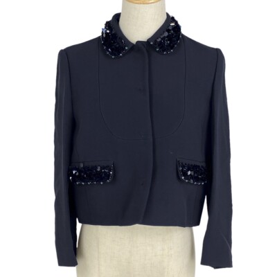 ジャケット・アウター MIU MIU piping sports jacket 44 MIU MIU piping sports jacket 44
