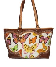 ISABELLA FIORE BOHEMIAN 3D HAND BEADED BUTTERFLY SHOULDERBAG HANDBAG MINT 495