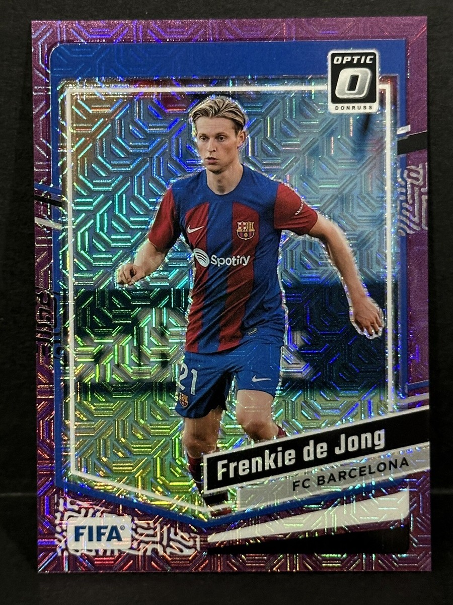 16 PANINI DONRUSS メッシカード 2023-24 Panini Donruss FIFA Barcelona Frenkie De Jong Optic